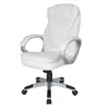 A white office chair with silver and black accents is shown against a white background. Produktbild-Vorschau