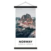 MuchoWow® Textilposter Norwegen - Wasser - Bergen 60x120 cm Produktbild-Vorschau 1