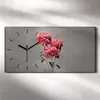 Küche Wohnzimmer Wand Leinwand Uhr 60x30 Gemälde Blumen Produktbild-Vorschau 2