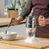 Mehlsieb Edelstahl Einhand-Mechanik Puderzuckerstreuer Produktbild-Vorschau 3