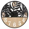 Mauro Ferretti wandklok Palme, diameter 60x2,5 cm, zwart en Productafbeelding-voorbeeld 1