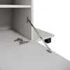 A close-up view of a cabinet hinge and a support arm, likely part of a furniture assembly. Produktbild-Vorschau