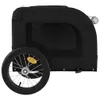 vidaXL Cani da rimorchio per bicicletta Tessuto Oxford nero Anteprima dell’immagine prodotto 6