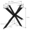 ML-Design Tischbeine Metall Schwarz Tischgestell Outdoor Produktbild-Vorschau 7