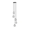 HOME DELUXE Szklana lampa wisząca SUNA Biała - 5 świateł | Podgląd zdjęcia produktu 3