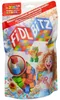 Verpackung der FIDL BITZ selbstklebenden Bauwürfel mit 320 bunten Bausteinen. Produktbild-Vorschau