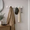 Garderobenleiste Bambus – Wandgarderobe mit Metallhaken – Produktbild-Vorschau 1