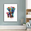 MuchoWow® - Leinwandbilder - Elefanten - Tiere - Farbe - Produktbild-Vorschau 4