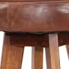 vidaXL Barhocker 2 Stk. Echtleder und Akazien-Massivholz -  Produktbild-Vorschau 10