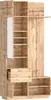 Compacte garderobe met spiegel en zitbank, garderobe voor Productafbeelding-voorbeeld 10