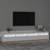 Mobile TV con luci LED bianco 240x35x40 cm Anteprima dell’immagine prodotto 3