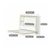 leg&go Bureau mural rabattable en bois avec rangement, Voir les images du produit 3