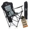 BigDean Luxus Campingstuhl Faltbar 160 KG Belastbar Produktbild-Vorschau 1