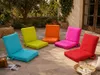 Klappbare Oxford Strandliege Blau – Tragbar Gartenliege, leichte Campingliege Produktbild-Vorschau