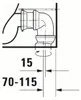 Duravit No.1 WC au sol, rimless, pour combinaison, Anteprima dell’immagine prodotto 7
