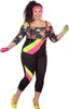 80er Jahre Retro Aerobic Fitness Outfit - Damen Kostüm 80er Produktbild-Vorschau 4