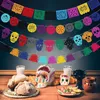 HOWAF 42 Ft Halloween Dia De Los Muertos Felt Banner Mexico Náhled obrázku produktu 7