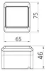 Interrupteur en saillie blanc 6 AC 250 V 5331-02 / Voir les images du produit 3