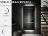A modern interior with a vertical LED mirror and a staircase. Produktbild-Vorschau