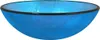 A blue glass sink on a white background. Náhľad obrázku produktu