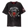 Maglietta Stranger Things L Hellfire Crest Schwarz Anteprima dell’immagine prodotto 1