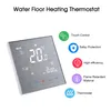 A digital thermostat is shown with feature callouts. Náhled obrázku produktu