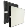 Two air purifier filters, one with a honeycomb structure and the other with a pleated filter, are shown against a white background. Produktbild-Vorschau