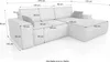 Ecksofa TOR mit Schlaffunktion. Farbe: Mink. Produktbild-Vorschau 13