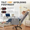 IWMH Bürostuhl, Schreibtischstuhl mit Armlehnen, Kunstleder Produktbild-Vorschau 2