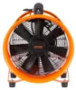 A front view of an orange industrial fan. Produktbild-Vorschau