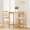 vidaXL Sgabello da bar con cuscino 2 pz. Albero di gomma in Anteprima dell’immagine prodotto 3