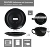 6er Set Panther Kaffeetassen mit Untertassen für 6 Personen Produktbild-Vorschau 5