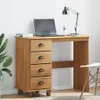 vidaXL Scrivania ASKIM Marrone 95 x 40 x 75 cm Legno Anteprima dell’immagine prodotto 2