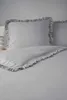 Deco4Home Bettwäsche mit Rüschen | 220x200 | Hellgrau Produktbild-Vorschau 8