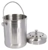 KitchenCraft Edelstahl Arbeitsplatte Kompostbehälter Produktbild-Vorschau 2