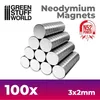 Green Stuff World -  Neodym-Magnete, 3x2mm Produktbild-Vorschau 1