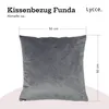 Lycce Kissenbezüge FUNDA 50x50 Retro Samt Kissenbezug Produktbild-Vorschau 3