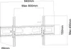 Maclean TV-Halterung, max VESA 800x400, 43-100", 120kg, Produktbild-Vorschau 7