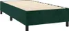 vidaXL Boxspringbett mit Matratze & LED Dunkelgrün 90x200 Produktbild-Vorschau 5