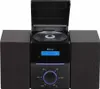 A black Denver MCA-240 compact microsystem with a CD player, FM radio, and dual alarm is shown against a white background. Náhled obrázku produktu