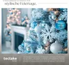 tectake® Weihnachtskugeln 64er-Set in SIlber und Blau Produktbild-Vorschau 6