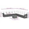 The Living Store 10-tlg. Garten-Sofagarnitur mit Kissen Produktbild-Vorschau 10