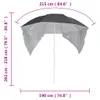 vidaXL Strandschirm mit Seitenwänden Anthrazit 215 cm -  Produktbild-Vorschau 10