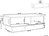 BELIANI Couchtisch Schwarz MDF-Platte mit 2 Schiebetüren Produktbild-Vorschau 3