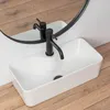Nowoczesna Umywalka Nablatowa MERY z Ceramiki Sanitarnej - Podgląd zdjęcia produktu 3