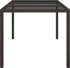 vidaXL Table de jardin 150x90x75 cm Verre trempé Poly rotin Voir les images du produit 15