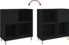 vidaXL Skříň na talíře černá 84,5x38x89 cm odvozený výrobek Náhled obrázku produktu 7