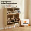 HOKEEPER Schuhschrank Schmal, Schuhregal mit 4 Klappen, Produktbild-Vorschau 3