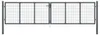 vidaXL Gaashek voor de tuin, verzinkt staal, 400 x 100 cm, Productafbeelding-voorbeeld 6