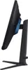 Side view of a black computer monitor on a stand. Produktbild-Vorschau
